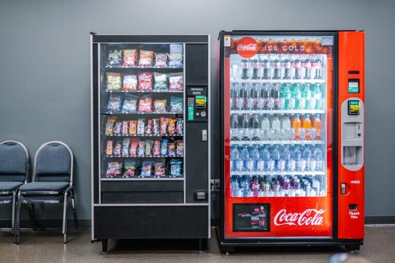 Vending machine for an automated retail business