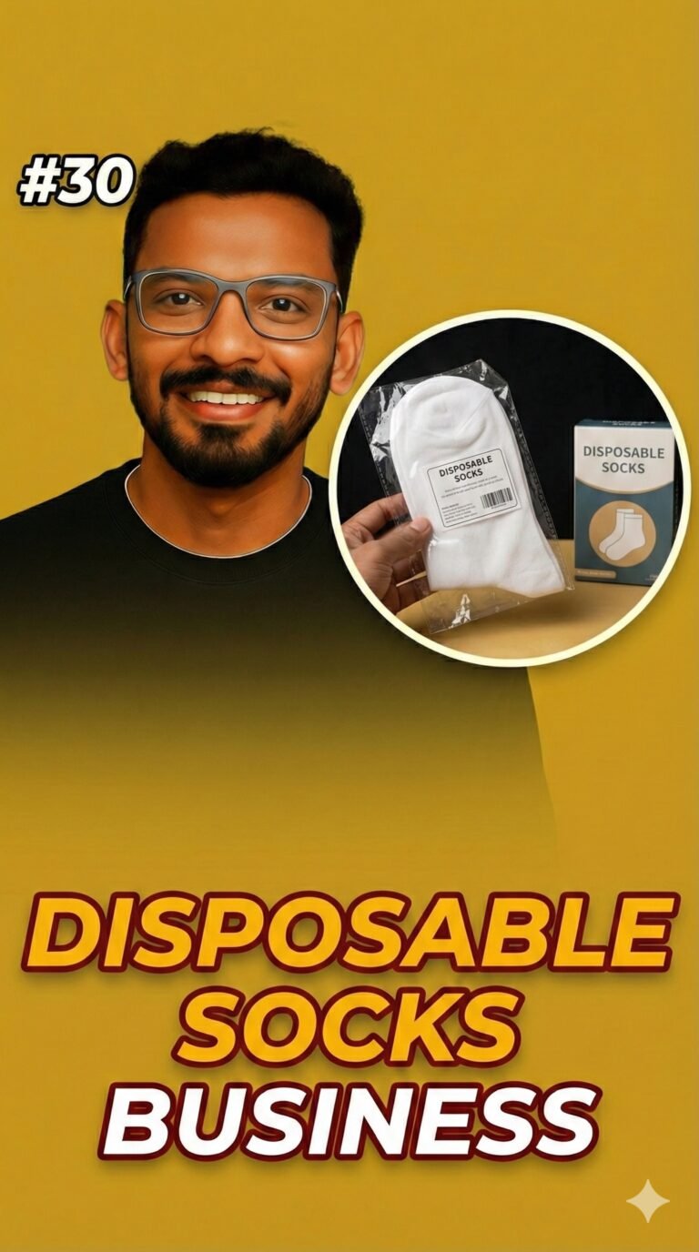 Disposable socks business plan in India