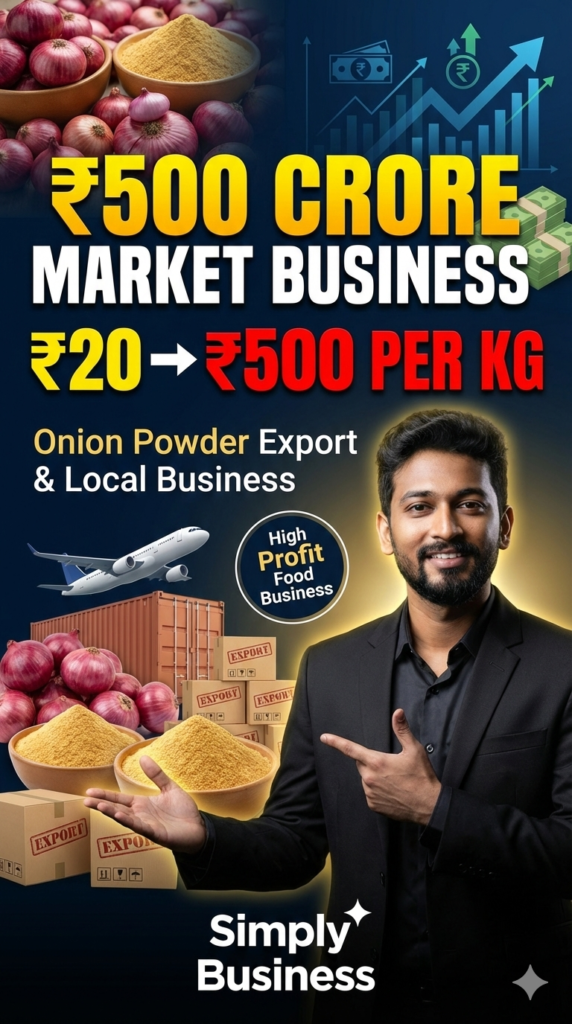 Onion powder manufacturing business