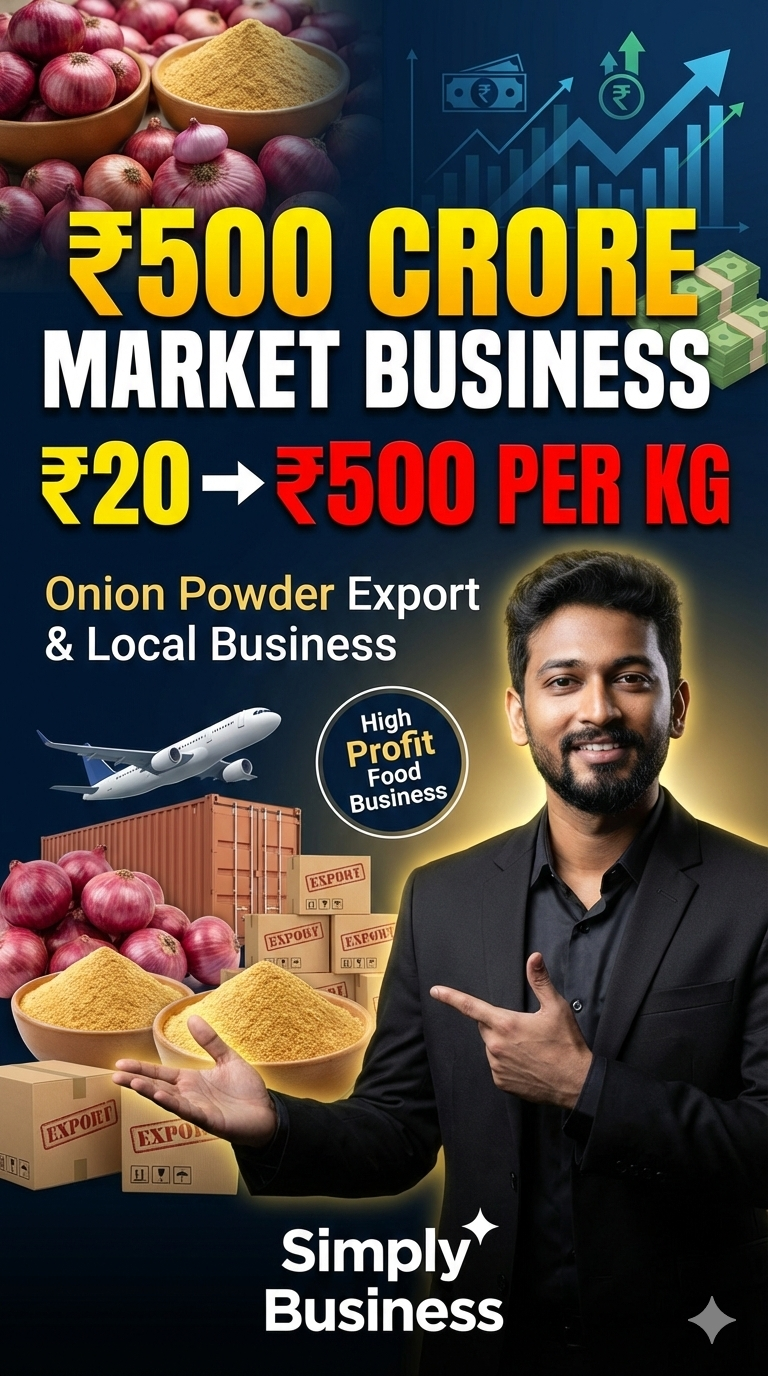 Onion powder manufacturing business