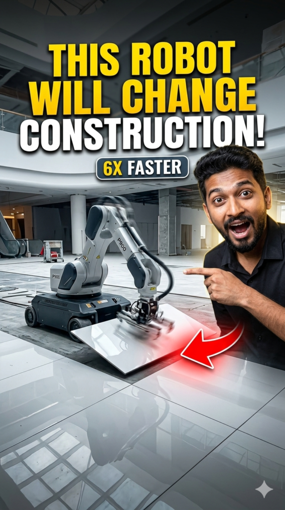 P900 tile laying robot business in India