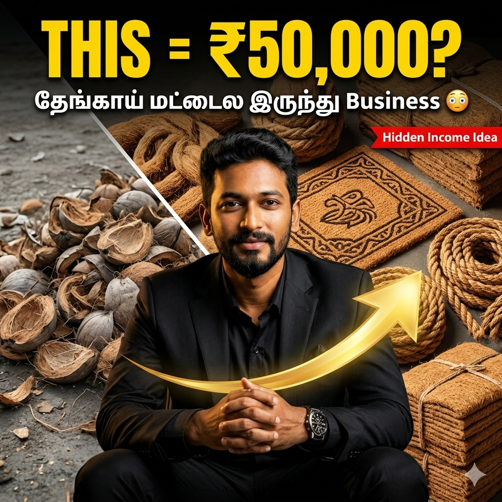 Coir business in India using coconut fiber