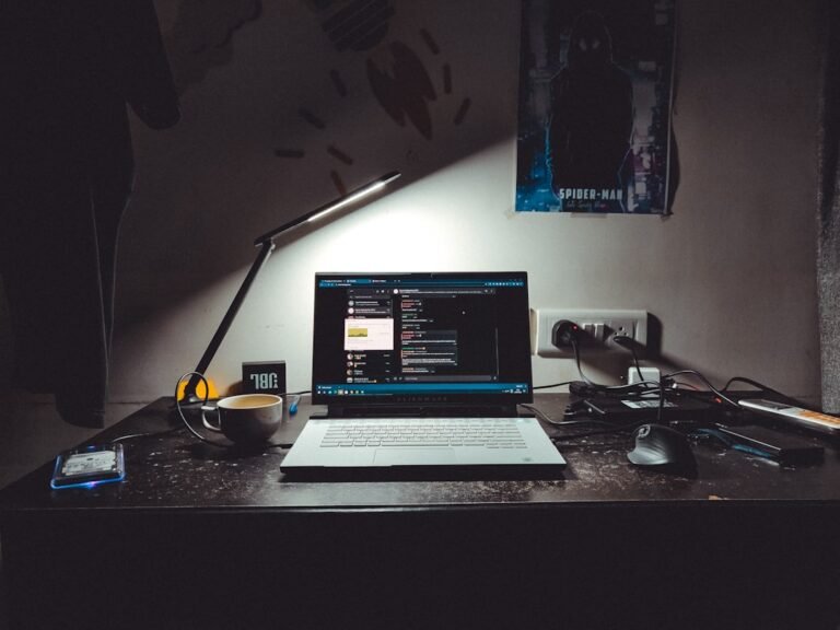 Laptop and digital technology for an AI business