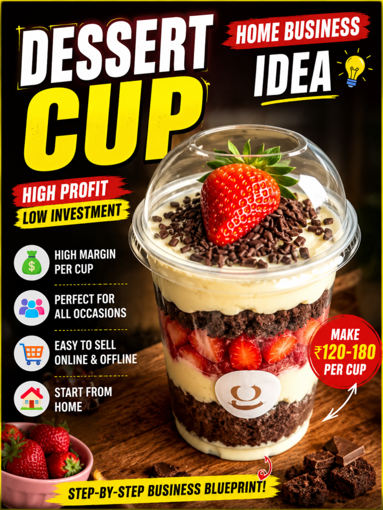 Dessert cup business in India