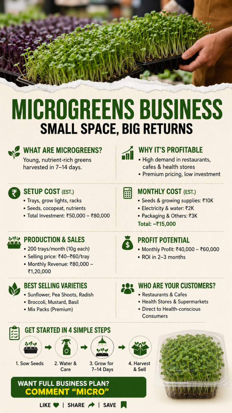 Microgreens business in India