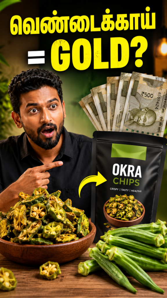 Okra chips business in India