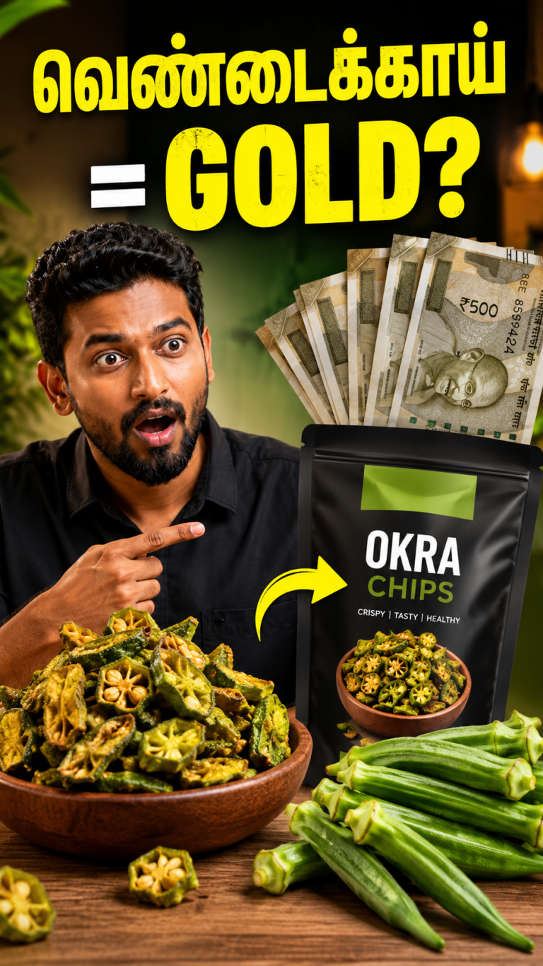 Okra chips business in India