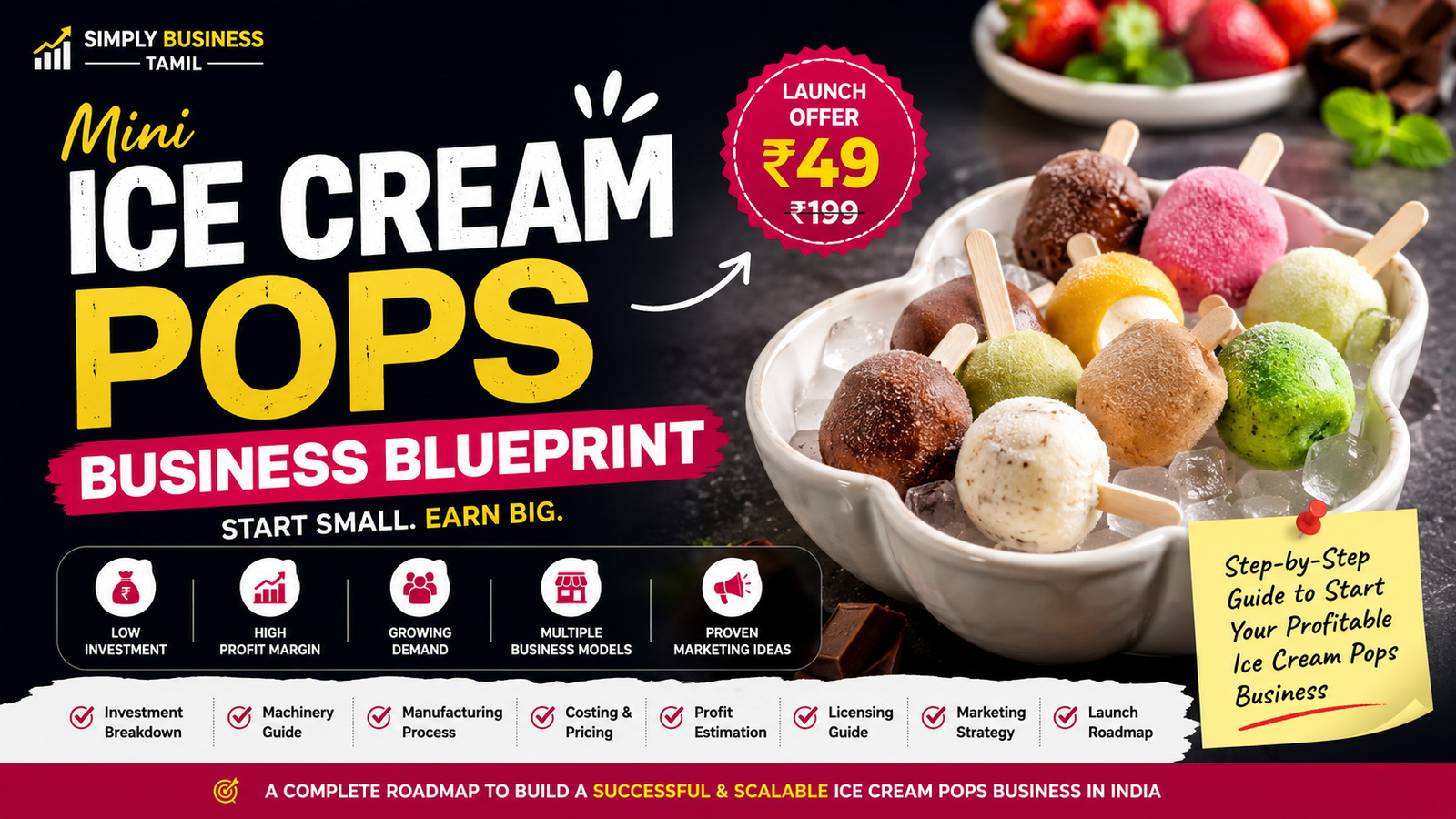 Mini Ice Cream Pops Business Blueprint (India)