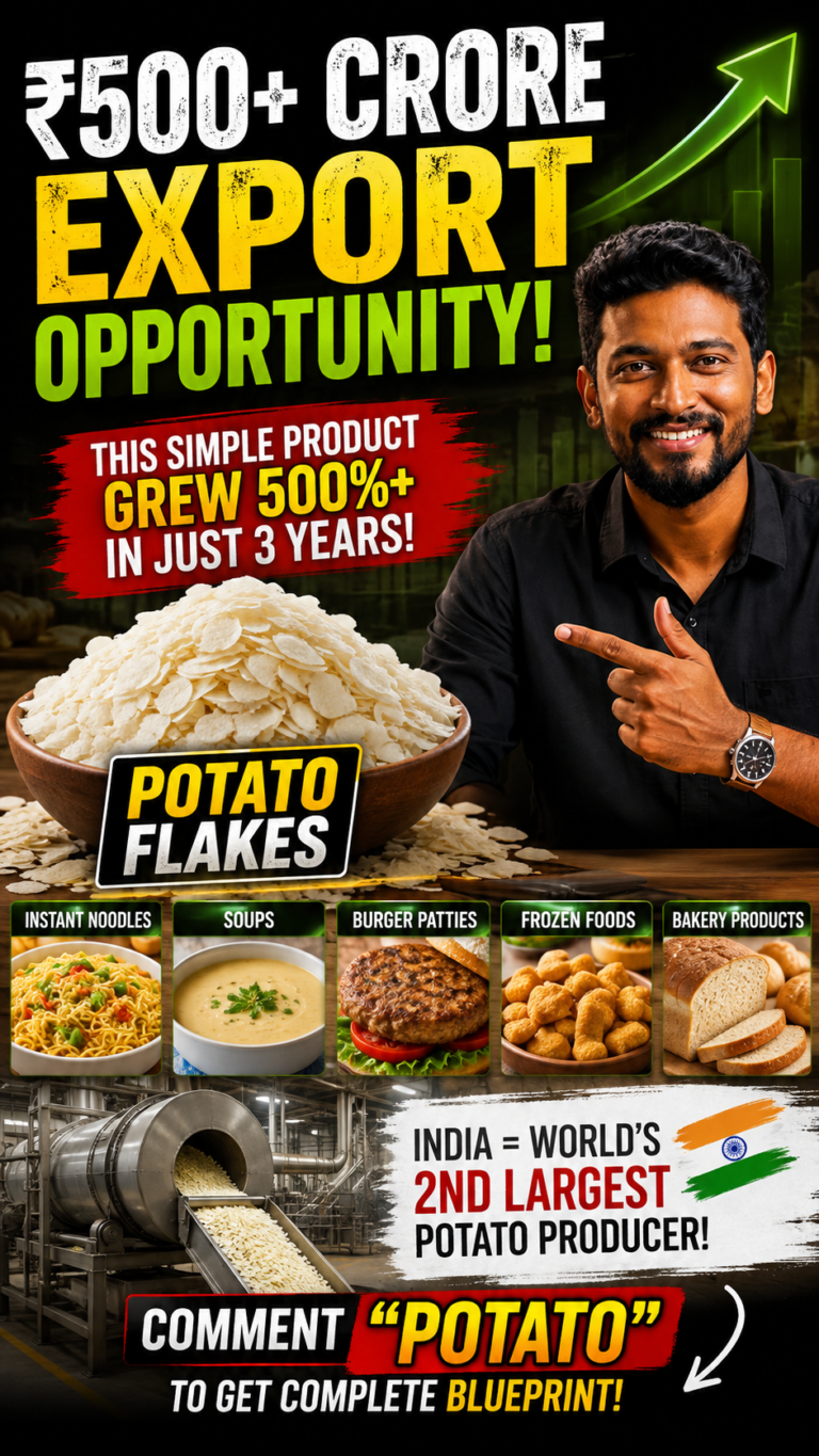 Potato flakes manufacturing business in India