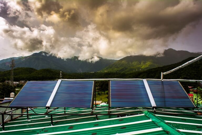 Rooftop solar panel installation in India