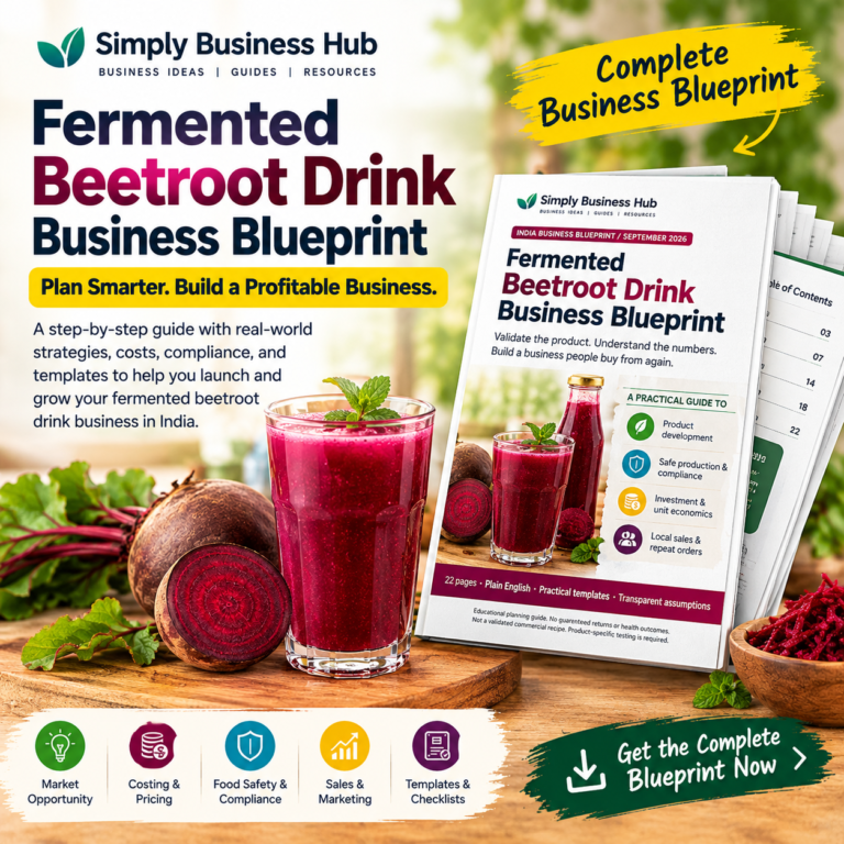 Fermented Beetroot Drink Business Blueprint – India