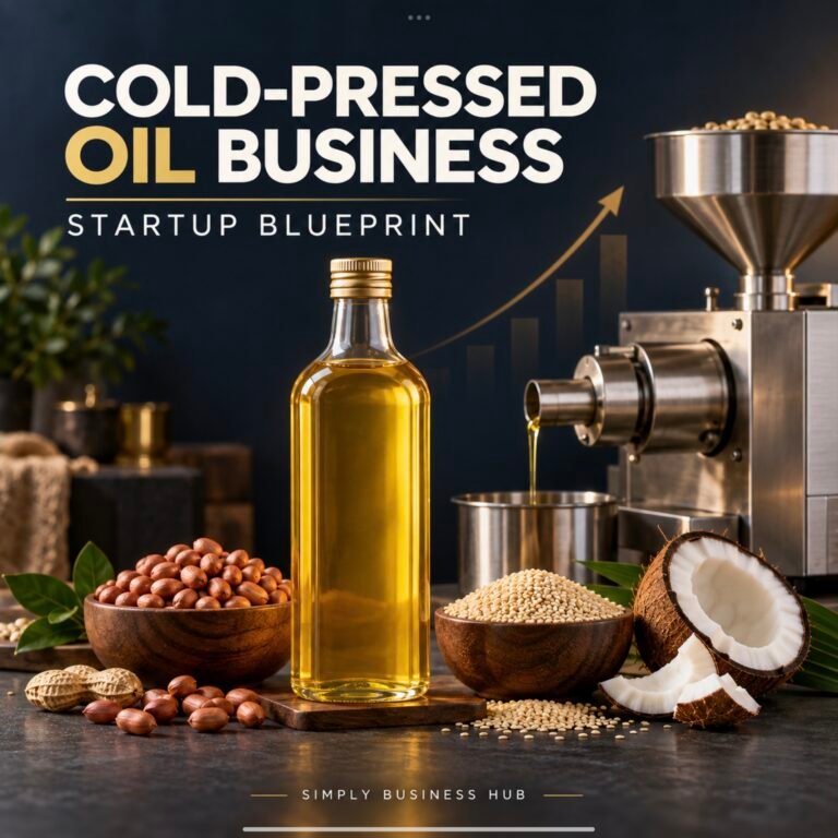 Cold-pressed oil business machine and premium cooking oil bottles in India