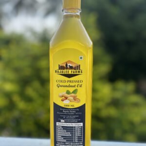 Rajalee Farms cold-pressed groundnut oil bottle