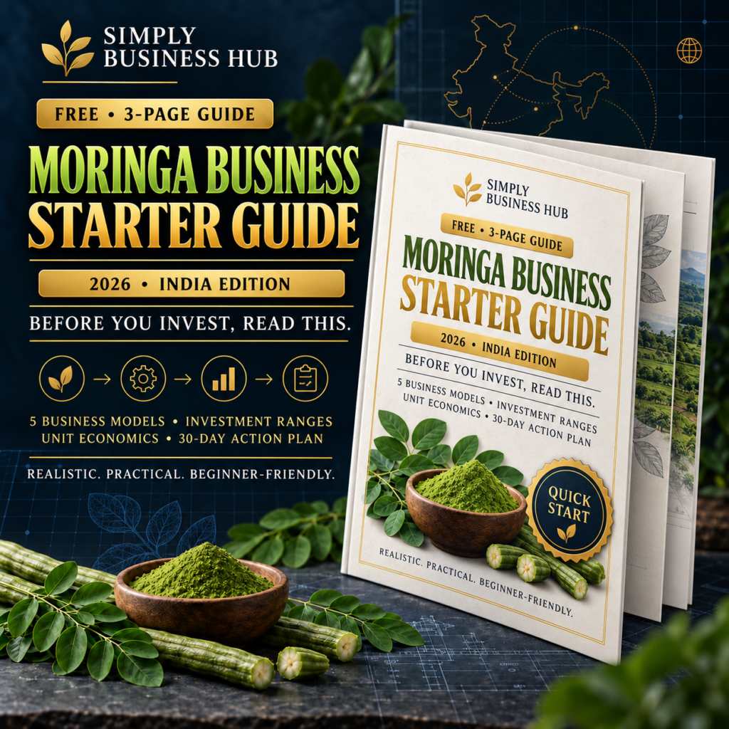 Moringa Business Starter Guide 2026 cover by Simply Business Hub